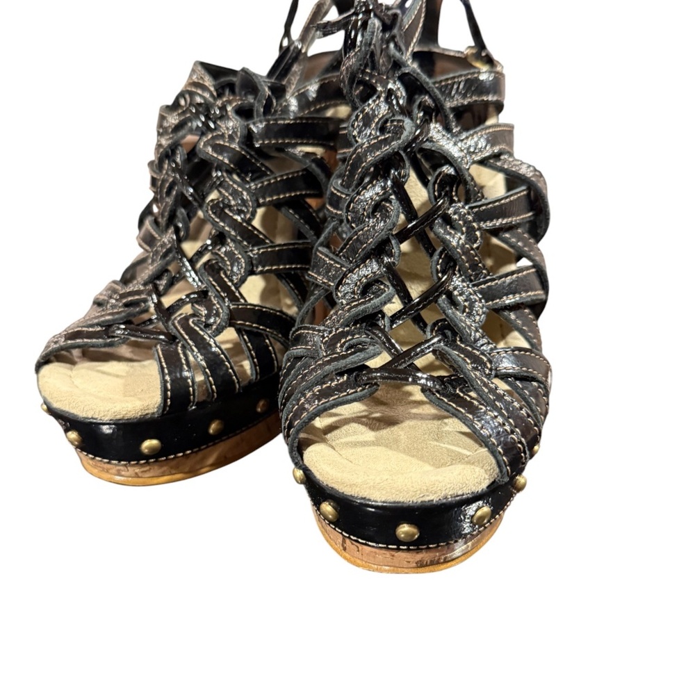 Colin Stuart Platform Cork Sandals - image 2